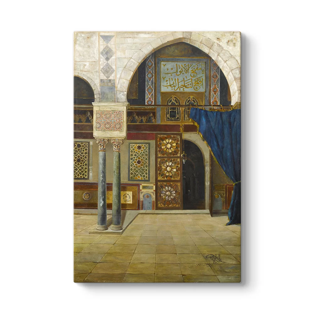 Abdülmecid Efendi - Camii Kapısı Tablosu - Model 2